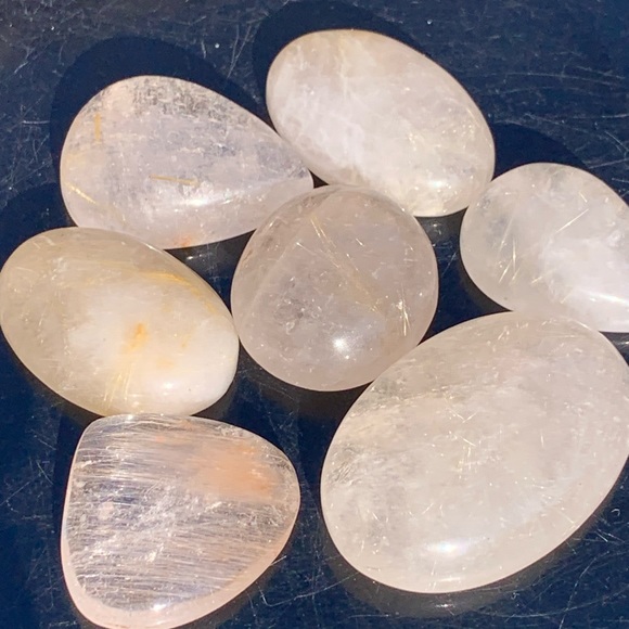 Genuine 402.00 Cts Golden Rutile Quartz Cabochon Lot - Picture 7 of 17